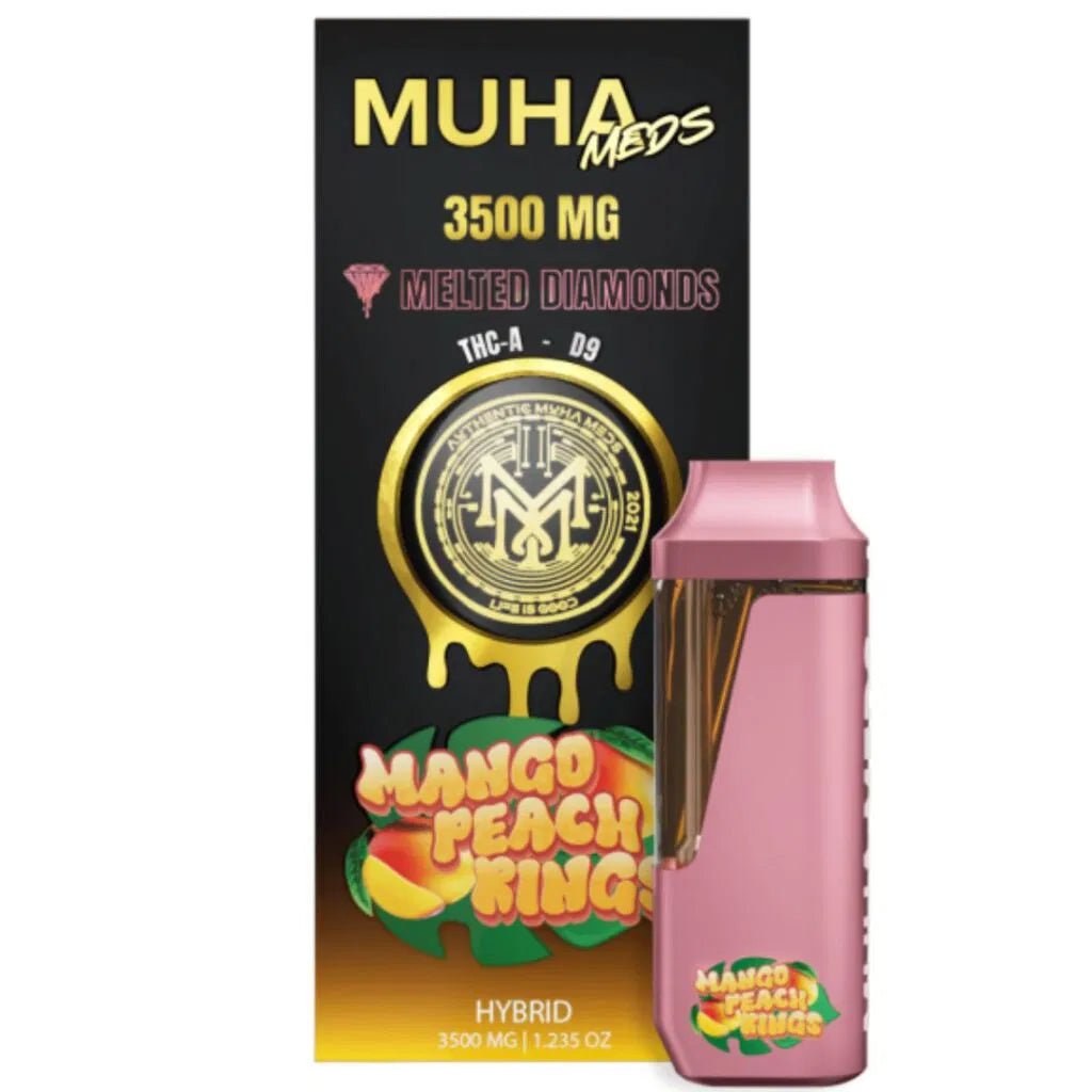 Muha Meds THCa Delta-9 THC Melted Diamonds Disposable Vape 3.5g